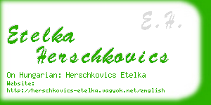 etelka herschkovics business card